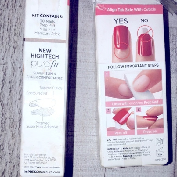 Impress short nails 2 sets new in box - Picture 3 of 3